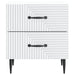 Dulap de noapte Alb 43 x 34,5 x 47,5 cm Lemn prelucrat - WALTI WALTI