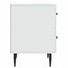 Dulap de noapte Alb 43 x 34,5 x 47,5 cm Lemn prelucrat - WALTI WALTI