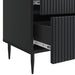 Dulap de noapte 2 pcs Negru 43 x 34,5 x 47,5 cm Lemn prelucrat - WALTI WALTI
