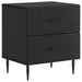 Dulap de noapte 2 pcs Negru 43 x 34,5 x 47,5 cm Lemn prelucrat - WALTI WALTI