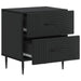 Dulap de noapte 2 pcs Negru 43 x 34,5 x 47,5 cm Lemn prelucrat - WALTI WALTI