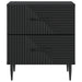 Dulap de noapte 2 pcs Negru 43 x 34,5 x 47,5 cm Lemn prelucrat - WALTI WALTI