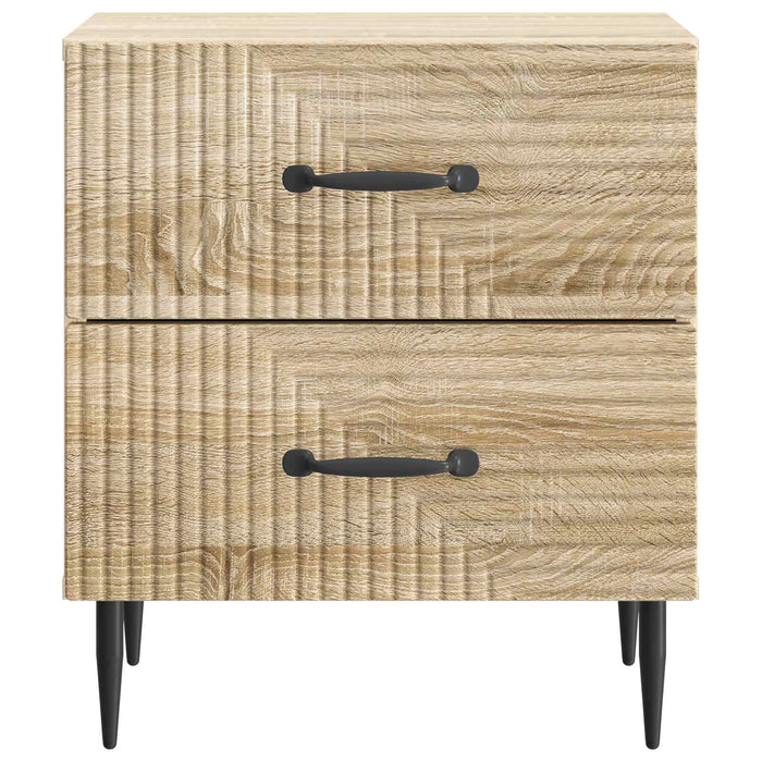 Dulap de noapte 2 pcs Stejar Sonoma 43 x 34,5 x 47,5 cm - WALTI WALTI