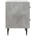 Dulap de noapte Gri Beton 43 x 34,5 x 47,5 cm Lemn prelucrat - WALTI WALTI