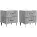 Dulap de noapte cu sertar 2 pcs Gri Beton 43 x 34,5 x 47,5 cm - WALTI WALTI