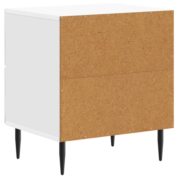 Dulap de noapte cu sertar Alb foarte lucios 43 x 34,5 x 47,5 cm - WALTI WALTI