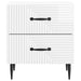 Dulap de noapte cu sertar Alb foarte lucios 43 x 34,5 x 47,5 cm - WALTI WALTI