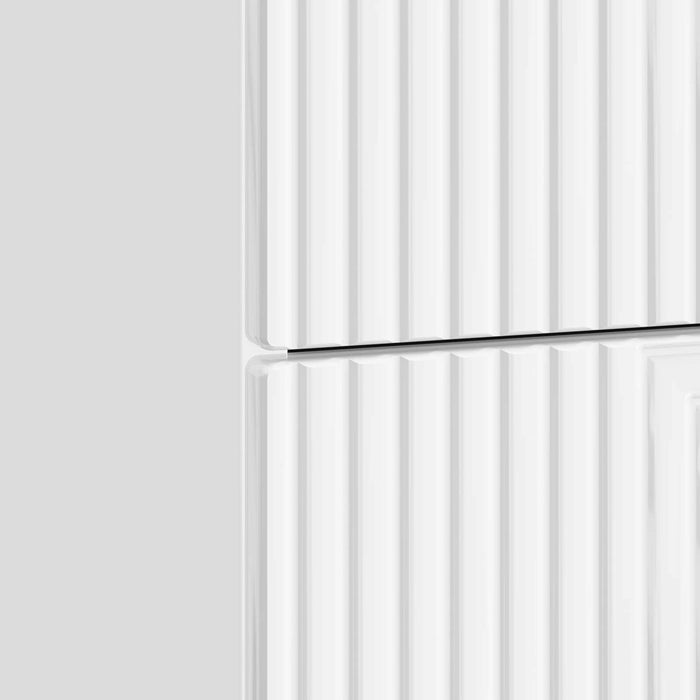 Dulap de noapte 2 pcs Alb foarte lucios 43 x 34,5 x 47,5 cm - WALTI WALTI