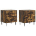 Dulap de noapte 2 pcs Stejar fumuriu 43 x 34,5 x 47,5 cm - WALTI WALTI