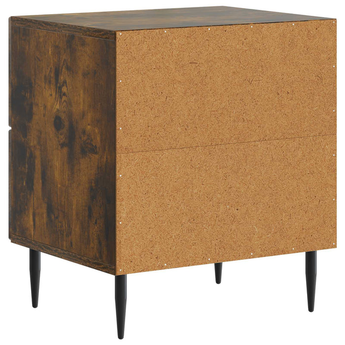Dulap de noapte 2 pcs Stejar fumuriu 43 x 34,5 x 47,5 cm - WALTI WALTI