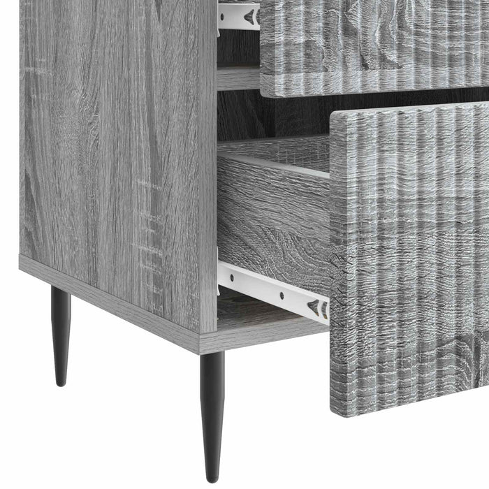 Dulap de noapte Sonoma gri 43 x 34,5 x 47,5 cm Lemn prelucrat - WALTI WALTI