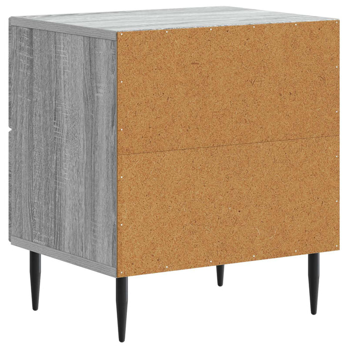 Dulap de noapte Sonoma gri 43 x 34,5 x 47,5 cm Lemn prelucrat - WALTI WALTI