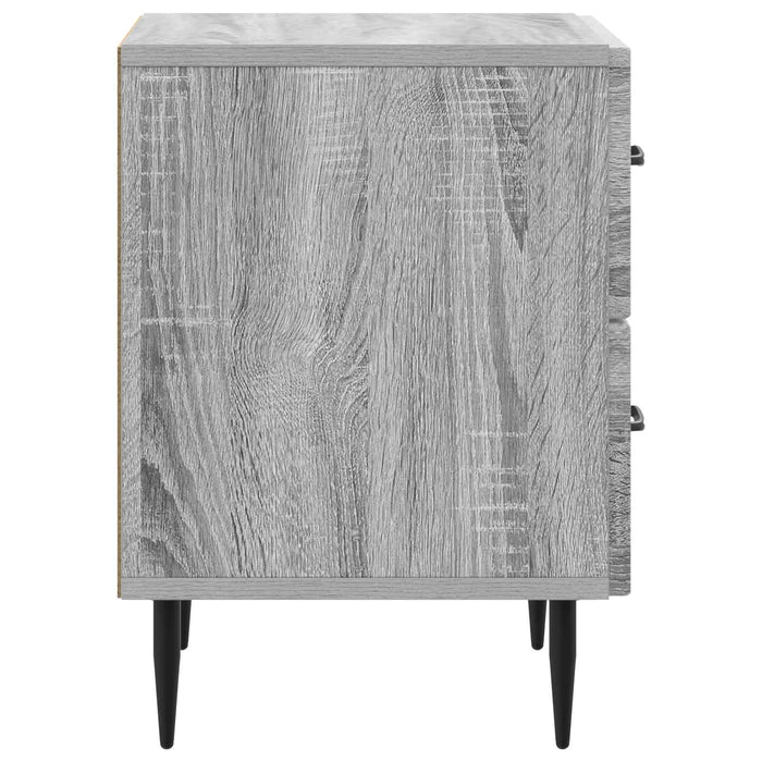 Dulap de noapte Sonoma gri 43 x 34,5 x 47,5 cm Lemn prelucrat - WALTI WALTI