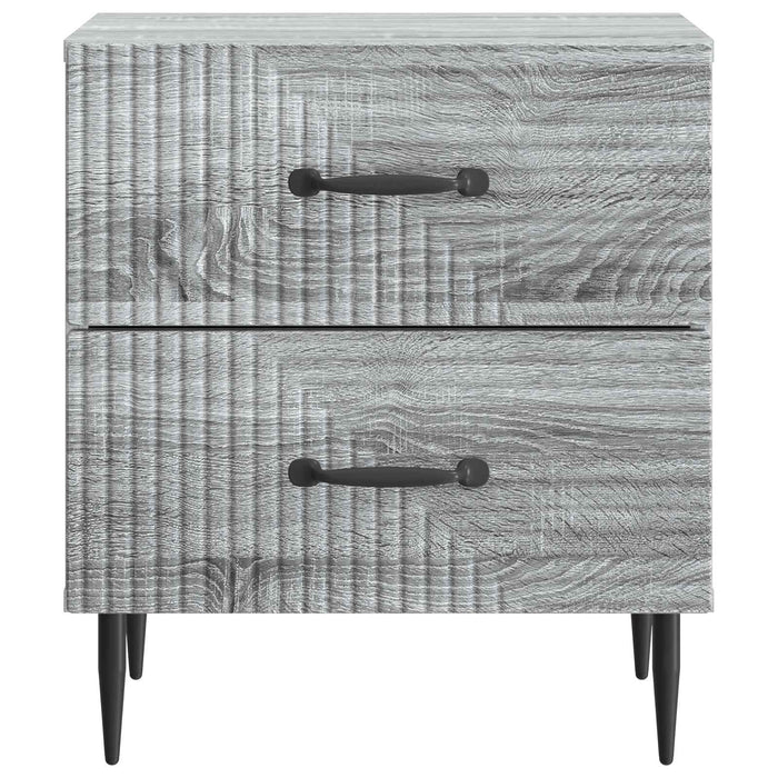 Dulap de noapte cu sertar 2 pcs Sonoma gri 43 x 34,5 x 47,5 cm - WALTI WALTI