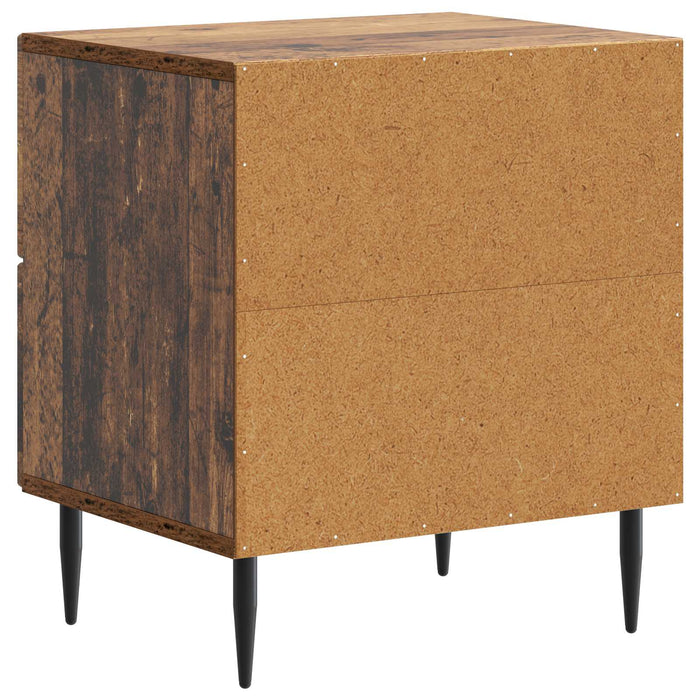 Dulap de noapte cu sertar 2 pcs Lemn vechi 43 x 34,5 x 47,5 cm - WALTI WALTI