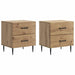 Dulap de noapte 2 pcs Stejar Artizanal 43 x 34,5 x 47,5 cm - WALTI WALTI