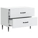 Dulap de noapte Alb 62 x 34,5 x 47,5 cm Lemn prelucrat - WALTI WALTI