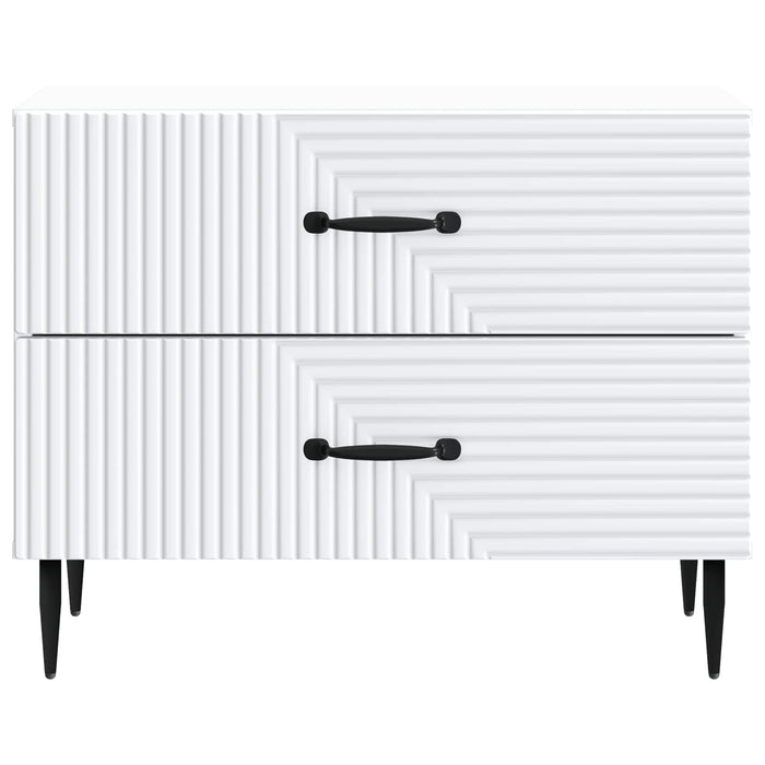 Dulap de noapte Alb 62 x 34,5 x 47,5 cm Lemn prelucrat - WALTI WALTI
