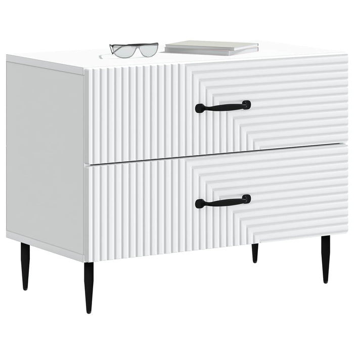 Dulap de noapte Alb 62 x 34,5 x 47,5 cm Lemn prelucrat - WALTI WALTI