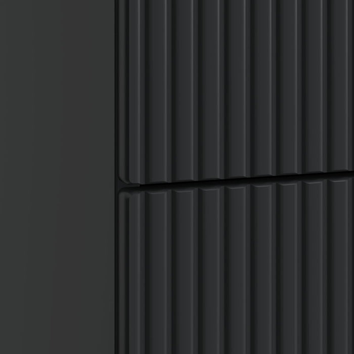 Dulap de noapte Negru 62 x 34,5 x 47,5 cm Lemn prelucrat - WALTI WALTI