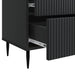 Dulap de noapte Negru 62 x 34,5 x 47,5 cm Lemn prelucrat - WALTI WALTI