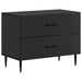 Dulap de noapte Negru 62 x 34,5 x 47,5 cm Lemn prelucrat - WALTI WALTI