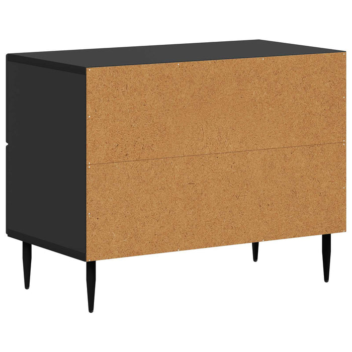 Dulap de noapte Negru 62 x 34,5 x 47,5 cm Lemn prelucrat - WALTI WALTI