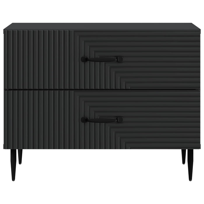 Dulap de noapte Negru 62 x 34,5 x 47,5 cm Lemn prelucrat - WALTI WALTI