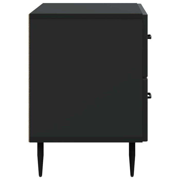 Dulap de noapte Negru 62 x 34,5 x 47,5 cm Lemn prelucrat - WALTI WALTI
