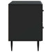 Dulap de noapte Negru 62 x 34,5 x 47,5 cm Lemn prelucrat - WALTI WALTI