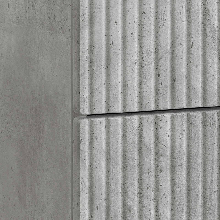 Dulap de noapte Gri Beton 62 x 34,5 x 47,5 cm Lemn prelucrat - WALTI WALTI