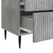 Dulap de noapte Gri Beton 62 x 34,5 x 47,5 cm Lemn prelucrat - WALTI WALTI