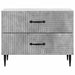 Dulap de noapte Gri Beton 62 x 34,5 x 47,5 cm Lemn prelucrat - WALTI WALTI