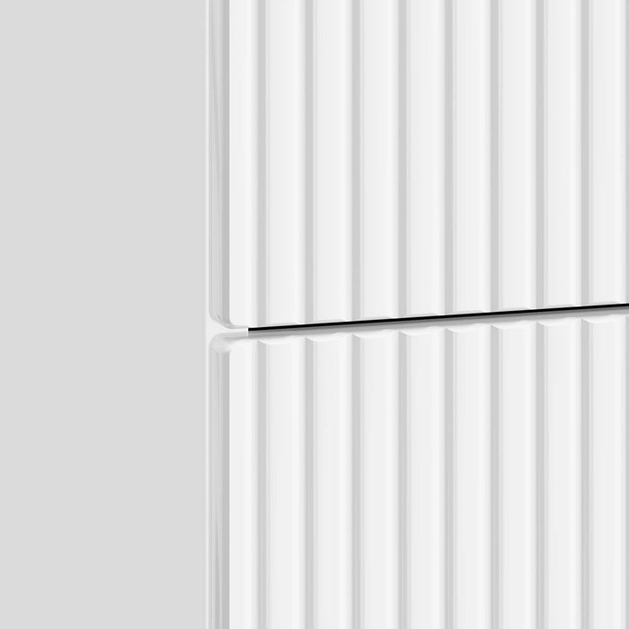 Dulap de noapte cu sertar Alb foarte lucios 62 x 34,5 x 47,5 cm - WALTI WALTI