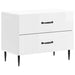 Dulap de noapte cu sertar Alb foarte lucios 62 x 34,5 x 47,5 cm - WALTI WALTI
