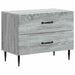 Dulap de noapte Sonoma gri 62 x 34,5 x 47,5 cm Lemn prelucrat - WALTI WALTI