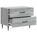 Dulap de noapte Sonoma gri 62 x 34,5 x 47,5 cm Lemn prelucrat - WALTI WALTI