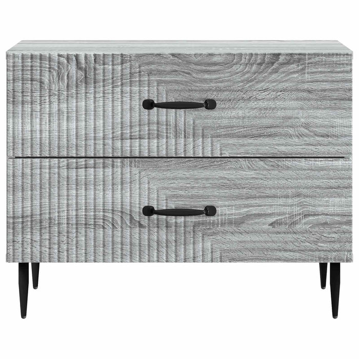 Dulap de noapte Sonoma gri 62 x 34,5 x 47,5 cm Lemn prelucrat - WALTI WALTI
