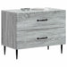 Dulap de noapte Sonoma gri 62 x 34,5 x 47,5 cm Lemn prelucrat - WALTI WALTI