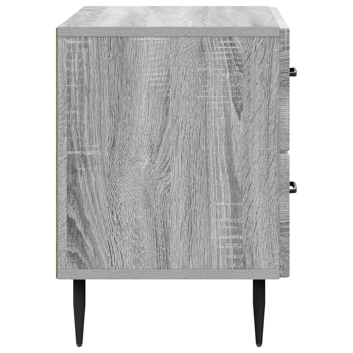 Dulap de noapte Sonoma gri 62 x 34,5 x 47,5 cm Lemn prelucrat - WALTI WALTI