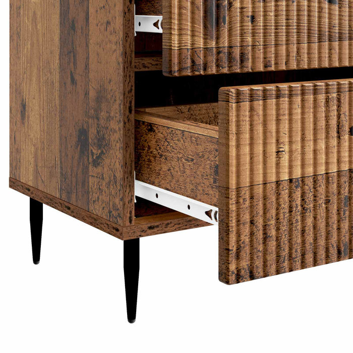 Dulap de noapte Lemn vechi 62 x 34,5 x 47,5 cm Lemn prelucrat - WALTI WALTI
