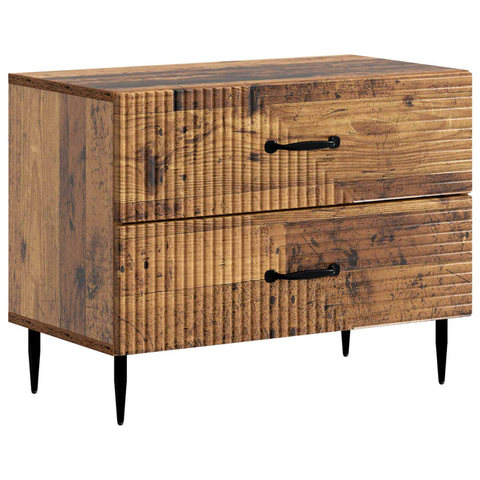 Dulap de noapte Lemn vechi 62 x 34,5 x 47,5 cm Lemn prelucrat - WALTI WALTI