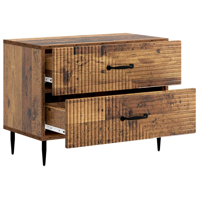 Dulap de noapte Lemn vechi 62 x 34,5 x 47,5 cm Lemn prelucrat - WALTI WALTI