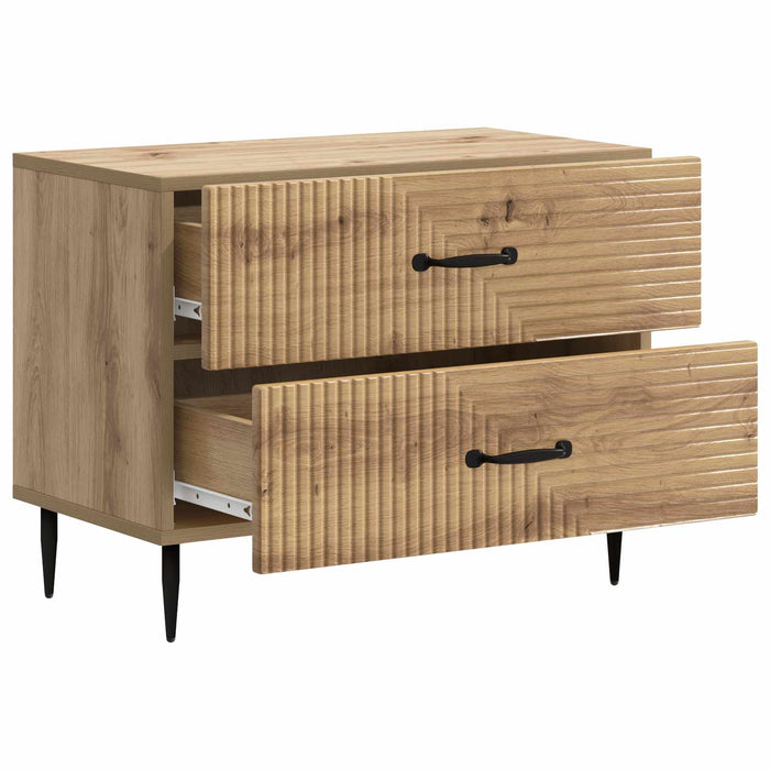 Dulap de noapte cu sertar Stejar Artizanal 62 x 34,5 x 47,5 cm - WALTI WALTI