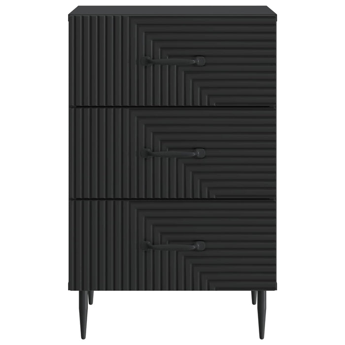 Dulap de noapte Negru 43 x 41 x 66,5 cm Lemn prelucrat - WALTI WALTI