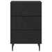 Dulap de noapte Negru 43 x 41 x 66,5 cm Lemn prelucrat - WALTI WALTI