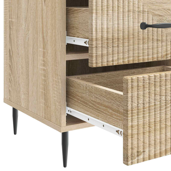 Dulap de noapte Stejar Sonoma 43 x 41 x 66,5 cm Lemn prelucrat - WALTI WALTI