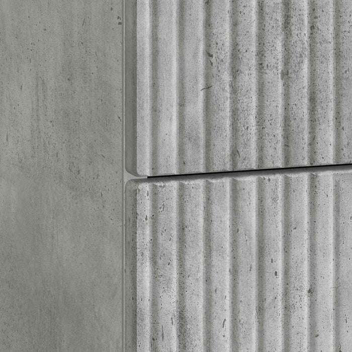 Dulap de noapte Gri Beton 43 x 41 x 66,5 cm Lemn prelucrat - WALTI WALTI
