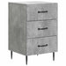 Dulap de noapte Gri Beton 43 x 41 x 66,5 cm Lemn prelucrat - WALTI WALTI