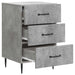 Dulap de noapte Gri Beton 43 x 41 x 66,5 cm Lemn prelucrat - WALTI WALTI